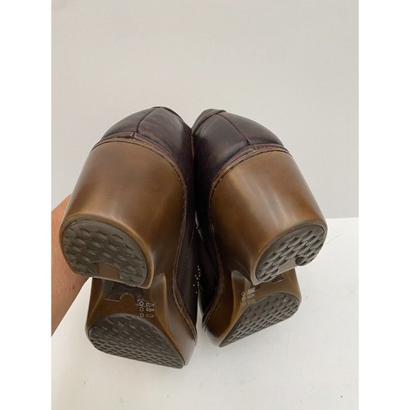 Ariat Womens Leather Sz 9.5B Dark Chocolate Mary Jane Clog, ankle strap - Picture 8 of 12